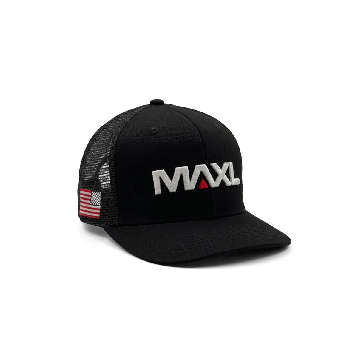 MAXL Mesh Flat Brim Hat - Black